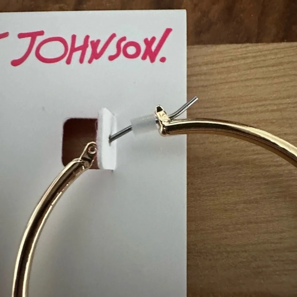Betsey Johnson Snake Hoop Earrings
